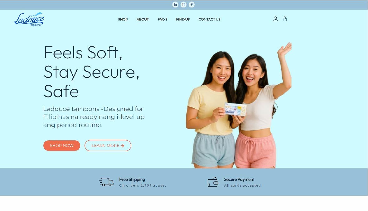 ladoucetampons.ph website preview